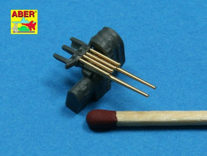 Aber 350L-37 Set of 8 pcs 127 mm barrels with recoil for Japan ships 1/350 – imagen 5