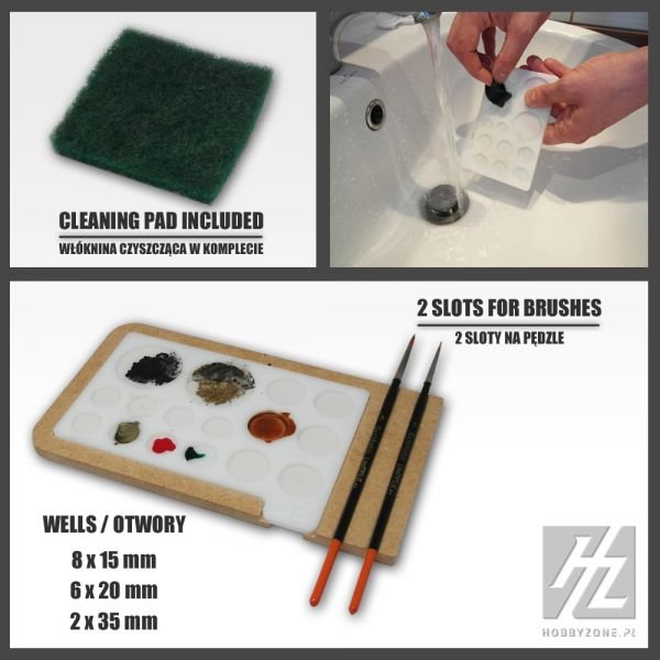 Hobby Zone HZ-pm1 Akrylowa Paleta do Malowania – zdjęcie 2
