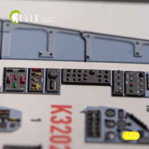 KELIK K32024 Mirage 2000C - interior 3D decals for Kitty Hawk/Zimi models kit 1/32 – immagine 11