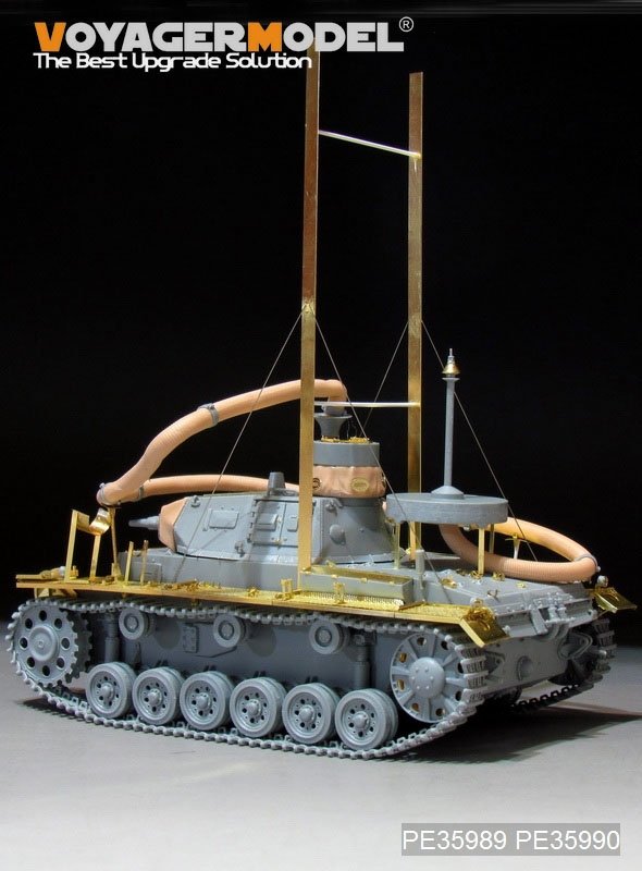 Voyager Model PE35989 WWII German Pz.KPfw.III (T)Ausf.F &amp;quot;Operation Seelowe&amp;quot; Basic For DRAGON 6877/6717 1/35 – imagen 5
