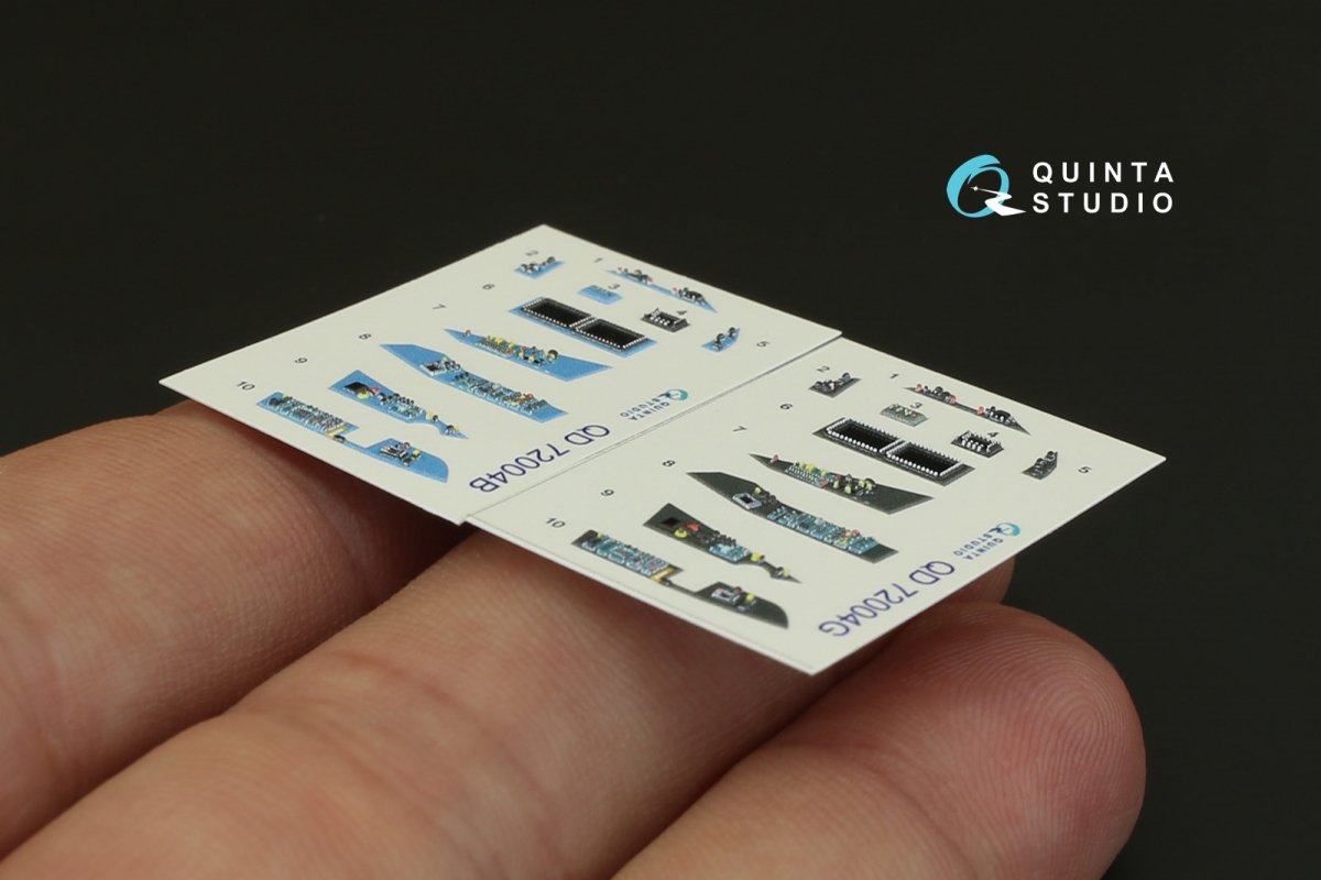 Quinta Studio QD72004 SU-57 3D-Printed &amp;amp; coloured Interior on decal paper (for Zvezda kit)1/72 – Bild 3