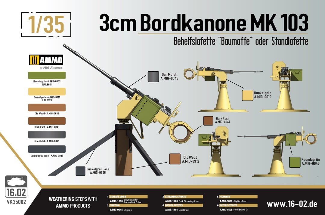 16.02 VK35002 3cm Bordkanone MK103 1/35 – Bild 2