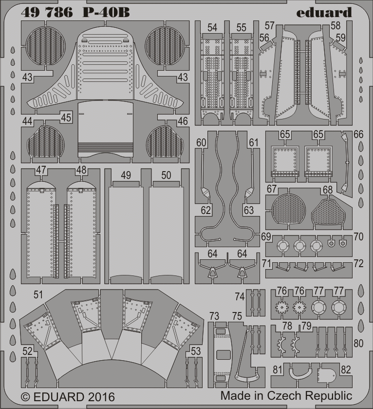 Eduard 49786 P-40B AIRFIX 1/48 – immagine 2