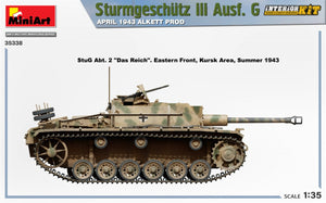Mini Art 35338 Sturmgeschutz III Ausf. G APRIL 1943 ALKETT PROD. INTERIOR KIT 1/35 – imagen 4