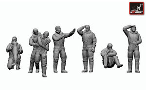Armory Models F7224 RAF WWII heavy bomber crew in high altitude outfit, full set 1/72 – Bild 3