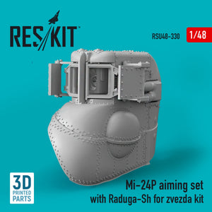 RESKIT RSU48-0330 MI-24P AIMING SET WITH RADUGA-SH FOR ZVEZDA KIT (3D PRINTED) 1/48