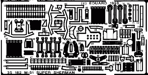 Eduard 35182 M-51 Super Sherman 1/35 Academy – Bild 2
