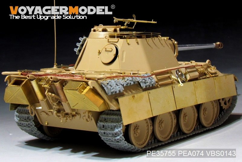 Maquette Voyager PE35755 Char d&amp;#39;assaut allemand Panther A/G Pz.Rgt.26 Basic de la Seconde Guerre mondiale (pour TAMIYA 35170/35174) 1/35 – image 2