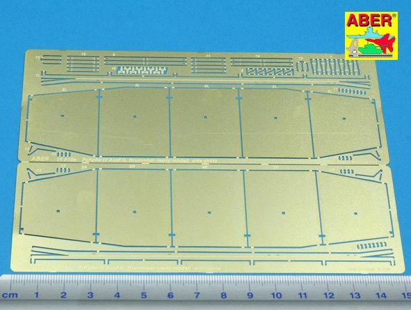 Aber 35A018 Osłony boczne do PzKpfw IV(G),Brummbar (wczesny) 1/35 – imagen 2