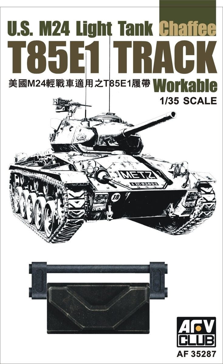 AFV Club 35287 T85E1 Track Workable for US M24 Light Tank Chaffee 1/35