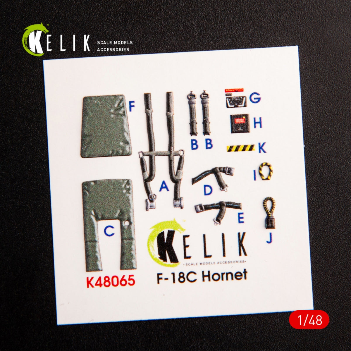 KELIK K48065 F-18C HORNET INTERIOR 3D DECALS FOR HASEGAWA KIT 1/48 – Bild 2