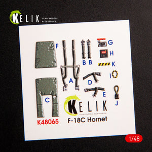 KELIK K48065 F-18C HORNET INTERIOR 3D DECALS FOR HASEGAWA KIT 1/48 – Bild 2