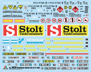 Italeri 3929 TECNOKAR TRAILER WITH 20 TANK 1/24 – zdjęcie 2