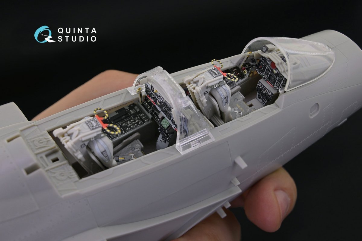Intérieur imprimé en 3D et coloré sur papier décalcomanie Quinta Studio QD32035 F-4C (pour maquette Tamiya) 1/32  – image 7