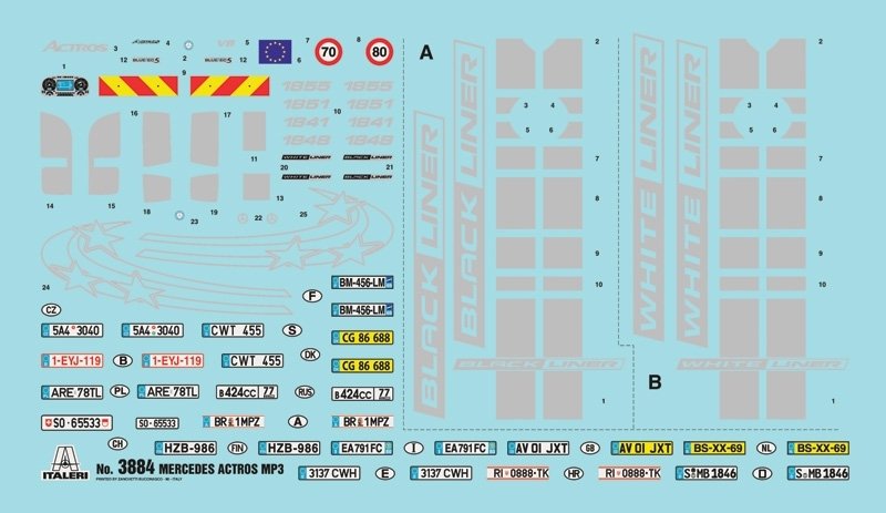 Italeri 3884 Mercedes-Benz Actros MP3 1/24 – Bild 13