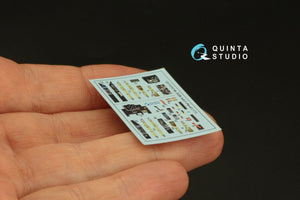 Quinta Studio QD72050 Me-262B-1a/U1 3D-Printed &amp;amp; coloured Interior on decal paper (Revell) 1/72 – immagine 5