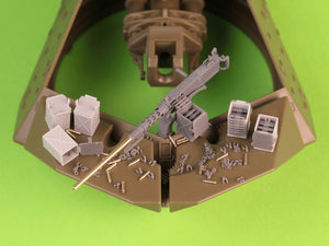 Master GM-35-070 Browning M2HB .50 cal (12,7mm) - z mocowaniem do niszczyciela czołgów M10 (kołyska D70627 z małą skrzynką amunicyjną D68375) 1/35 – imagen 8