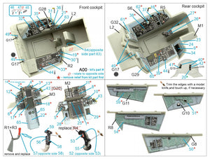 Quinta Studio QD32099 F-14B 3D-Printed &amp;amp; coloured Interior on decal paper (Trumpeter) 1/32 – imagen 2