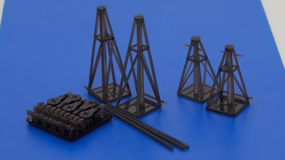 Omask 103204 Jack stand set Luftwaffe (3D print) 1/32 – immagine 3