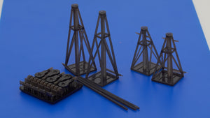Omask 103204 Jack stand set Luftwaffe (3D print) 1/32 – immagine 3