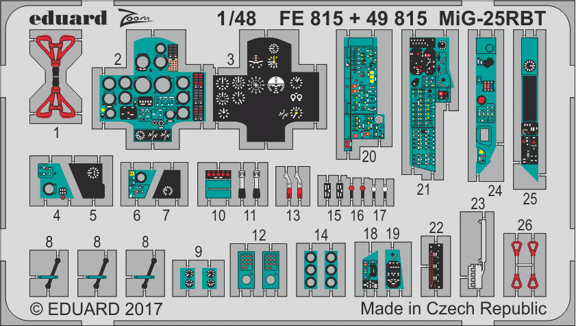 Eduard 49815 MiG-25RBT intérieur ICM 1/48