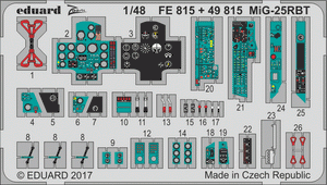 Eduard 49815 MiG-25RBT intérieur ICM 1/48