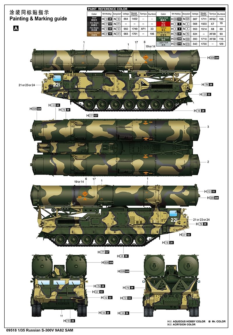 Trumpeter 09518 Russian S-300V 9A82 SAM 1/35 – Bild 5