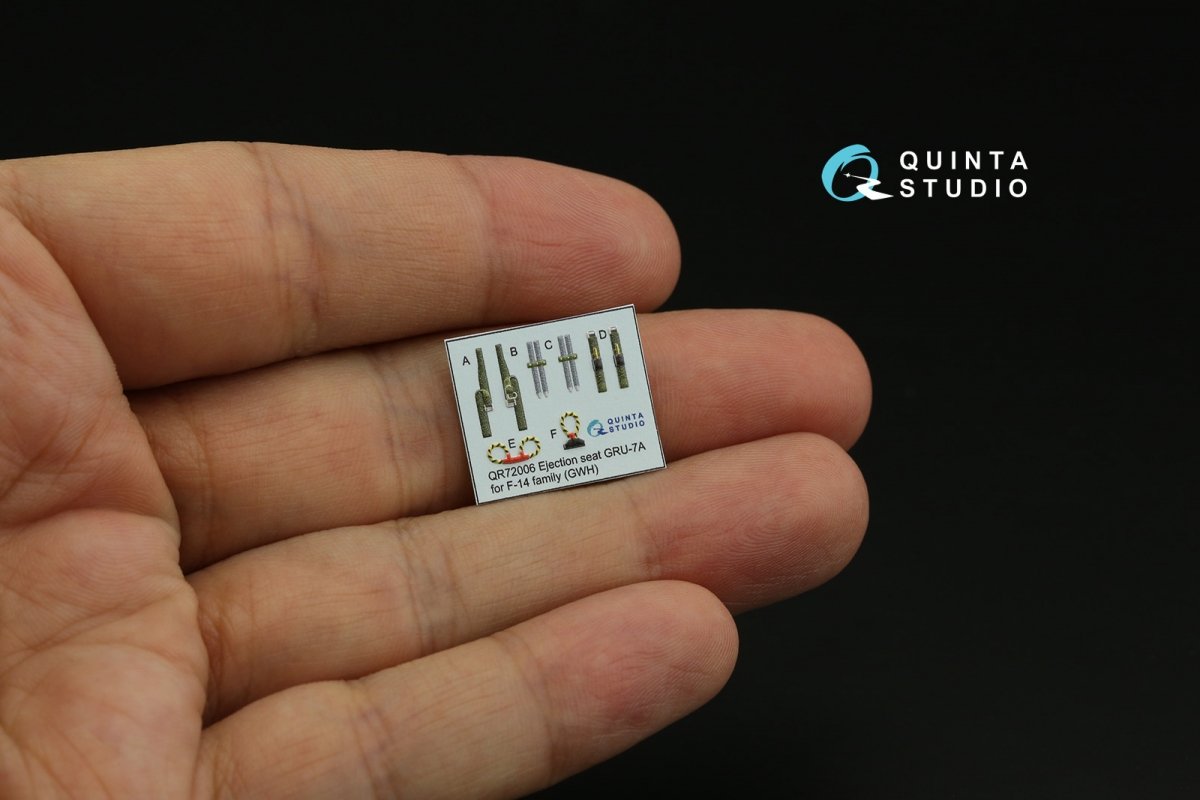 Quinta Studio QD72061 F-14B 3D-Printed &amp;amp; coloured Interior on decal paper (GWH) 1/72 – imagen 7