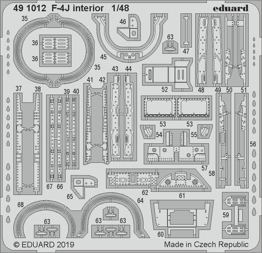 Eduard 491012 F-4J interior ACADEMY 1/48 – zdjęcie 2
