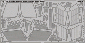 Eduard 48723 Sea Vixen folded wings, landing flaps 1/48 Airfix – zdjęcie 2