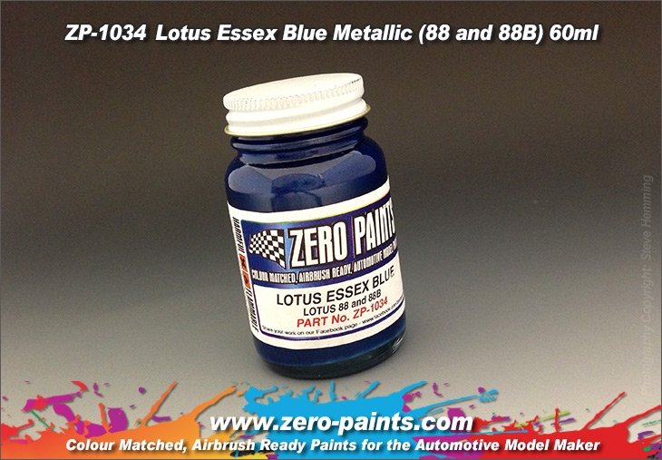 Peinture Zero Paints ZP-1034 Lotus Essex Bleu 60 ml