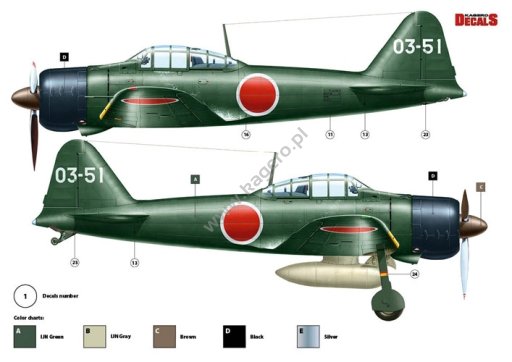 Kagero KD48005 Mitsubishi A6M2 Model 21 1/48 – Bild 4