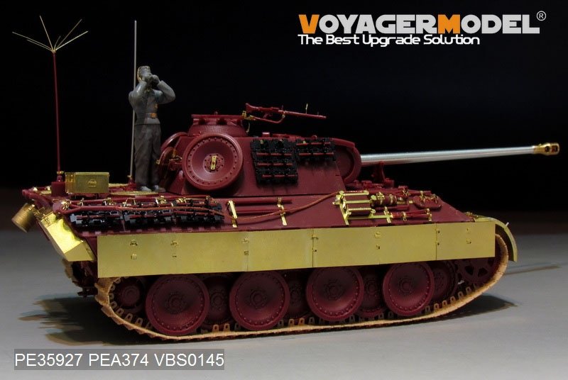 Maquette Voyager PE35927 Panther A allemand de la Seconde Guerre mondiale, version tardive, pour MENG TS-035, échelle 1/35  – image 2