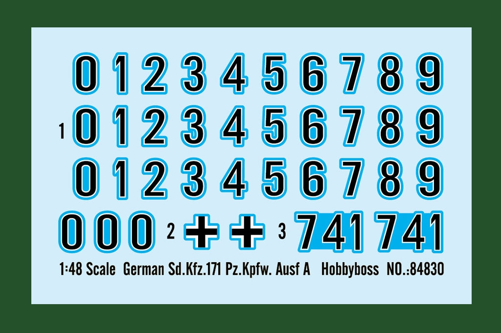 Hobby Boss 84830 German Sd.Kfz.171 Pz.Kpfw.Ausf A 1/48 – immagine 5