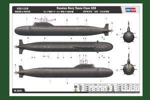 Hobby Boss 83526 Russian Navy Yasen Class SSN 1/350 – Bild 2