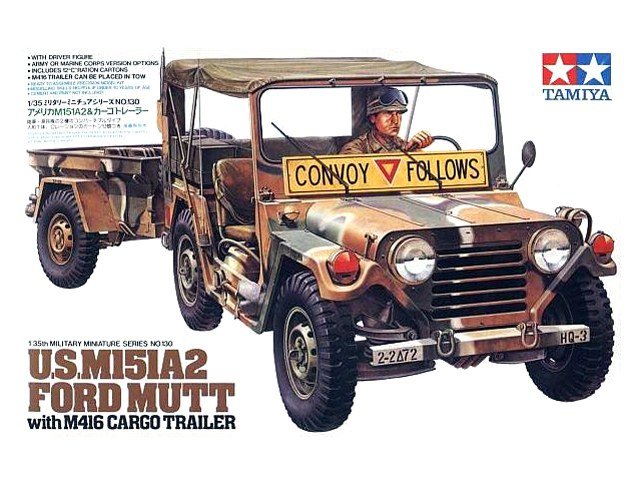 Tamiya 35130 M151A2 avec remorque cargo (1/35)