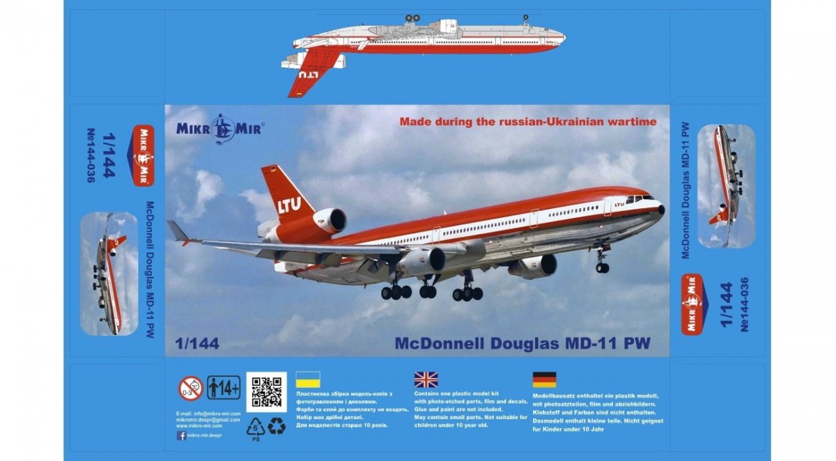 Mikromir 144-036 McDonnell Douglas MD-11 PW 1/144