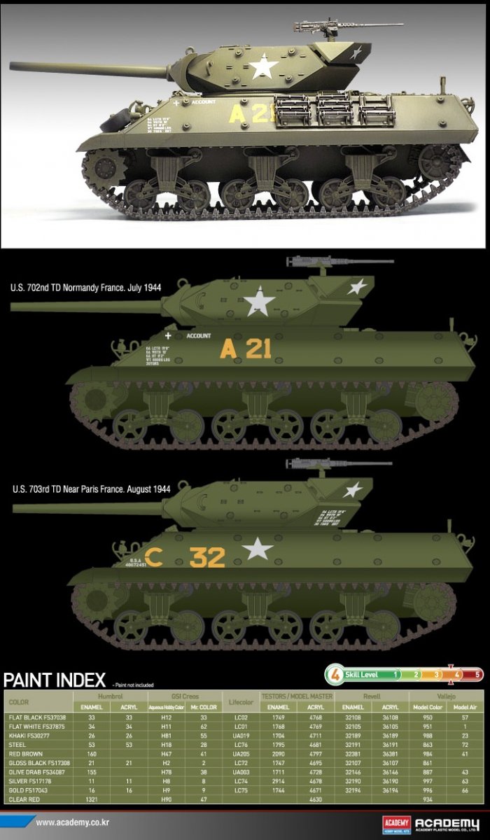 Academy 13288 U.S.ARMY M10 GM 1/35 – immagine 5