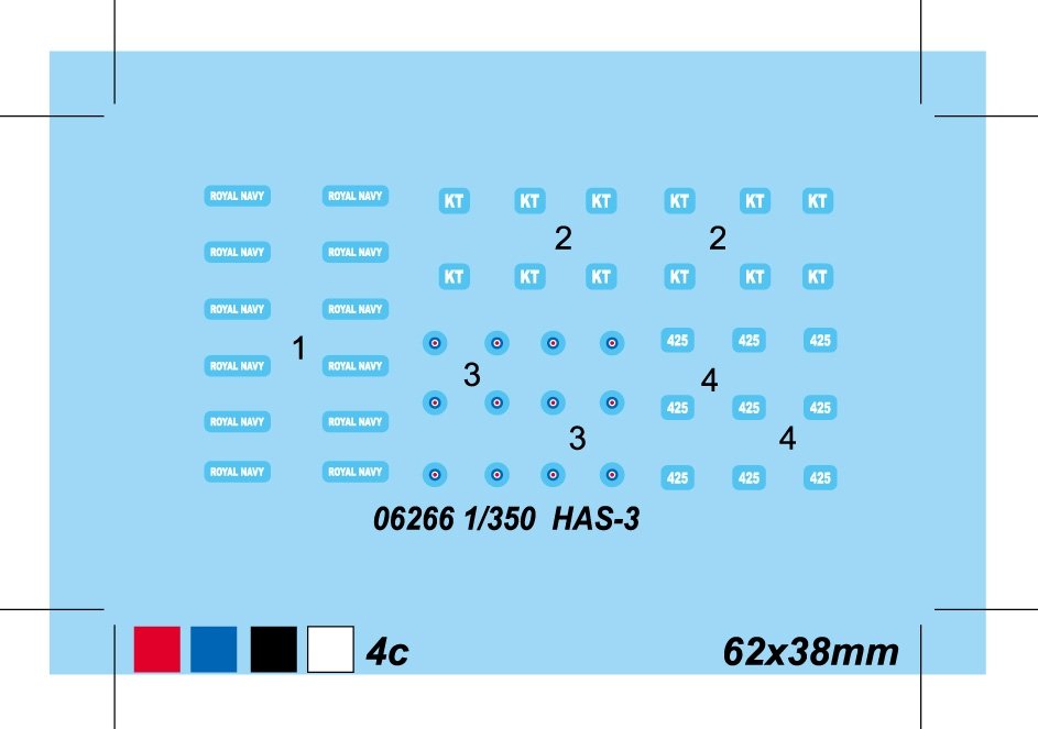 Trumpeter 06266 British Westland Wessex Lynx HAS-3 1/350 – immagine 3