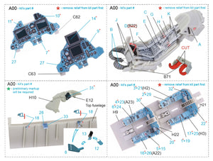 Quinta Studio QD48212 Su-30MKK 3D-Printed &amp;amp; colored Interior on decal paper (KittyHawk) 1/48 – image 2