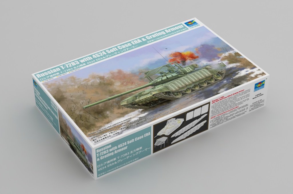 Trumpeter 09610 Russian T-72B3 with 4S24 Soft Case ERA &amp;amp; Grating Armour 1/35 – Bild 2
