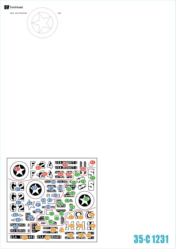 Star Decals 35-C1231 US M4A1 75mm Sherman 1/35 – zdjęcie 2