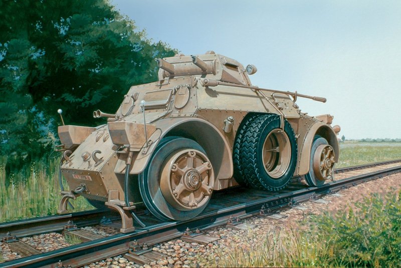 Italeri 7064 Autoblinda AB 40 Ferroviaria 1/72