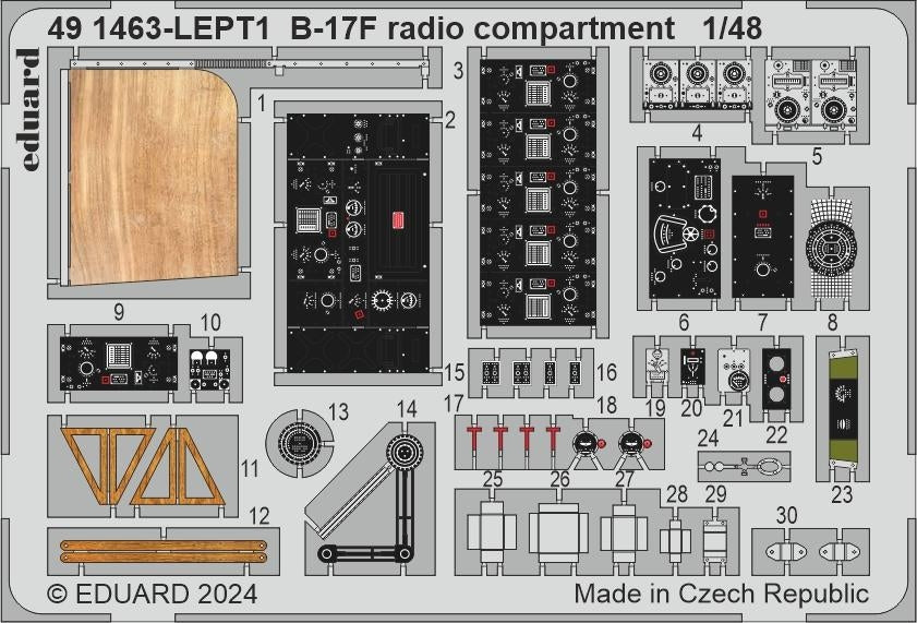 Eduard BIG49427 B-17F alternate nose (frame X) PART I EDUARD 1/48 – immagine 6