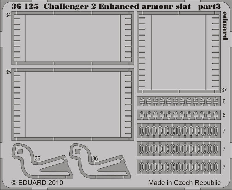 Eduard 36125 Challenger 2 Enhanced armour slat 1/35 Trumpeter – immagine 3