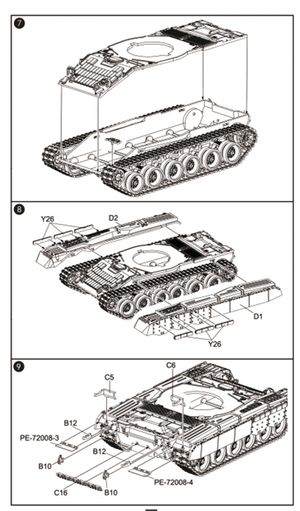 Modelcollect UA72193 Soviet T-80 Main Battle Tank 1970S-1990S N in1 1/72 – immagine 20