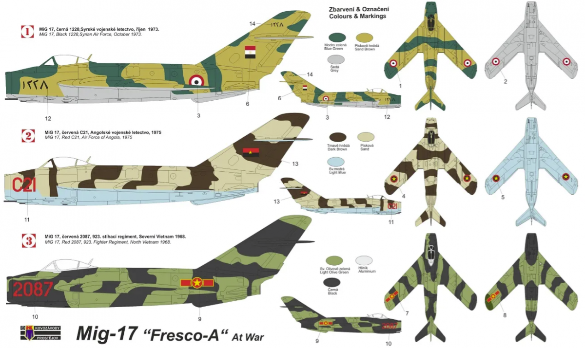 Kovozavody Prostejov KPM4826 MiG-17 “Fresco-A” At War 1/48 – image 2