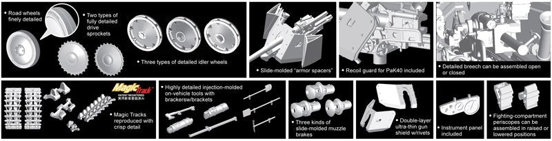 Dragon 6769 Panzerjager II fur Pak 40/2, Sd.Kfz.131 Marder II Early Production 1/35 – imagen 2