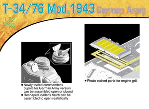 Dragon 7268 T-34/76 Mod.1943 German Army 1/72 – Bild 5