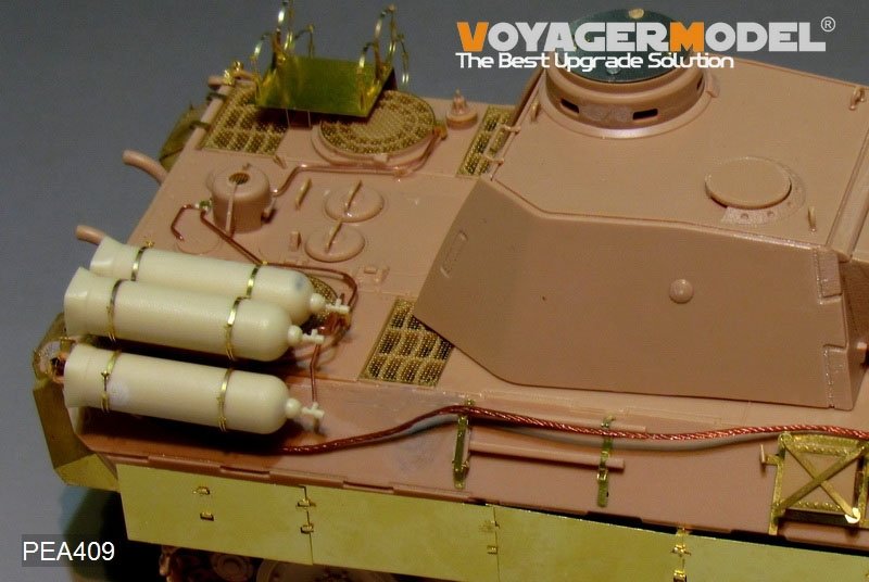 Maquette Voyager PEA409 Réservoirs de carburant « Stadtgas » du char allemand Panther D de la Seconde Guerre mondiale, échelle 1/35 – image 7